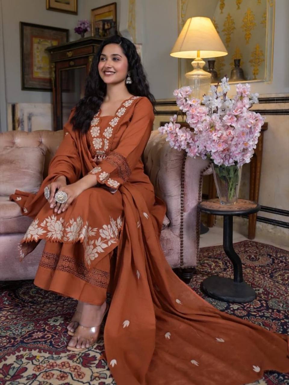 COTTON PANT WITH DUPATTA PAIR