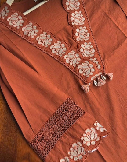 COTTON PANT WITH DUPATTA PAIR