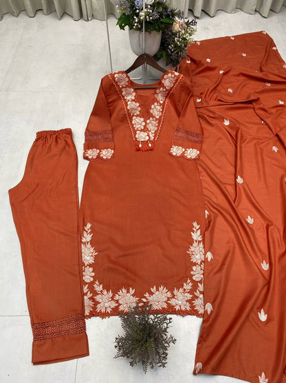 COTTON PANT WITH DUPATTA PAIR